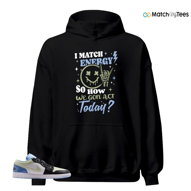 NIKE AIR JORDAN 1 LOW MISMATCHED PATENT SNEAKER Matching Tees hoodie