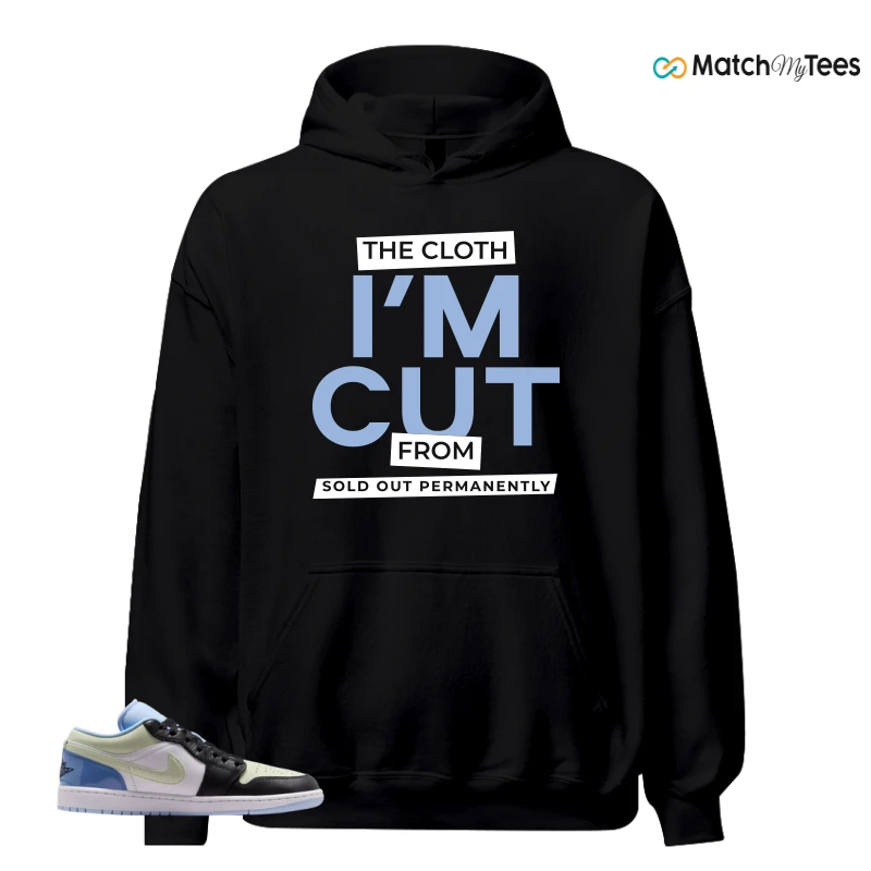 NIKE AIR JORDAN 1 LOW MISMATCHED PATENT SNEAKER Matching Tees hoodie
