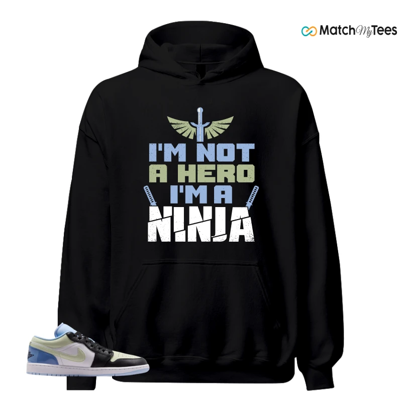 NIKE AIR JORDAN 1 LOW MISMATCHED PATENT SNEAKER Matching Tees hoodie