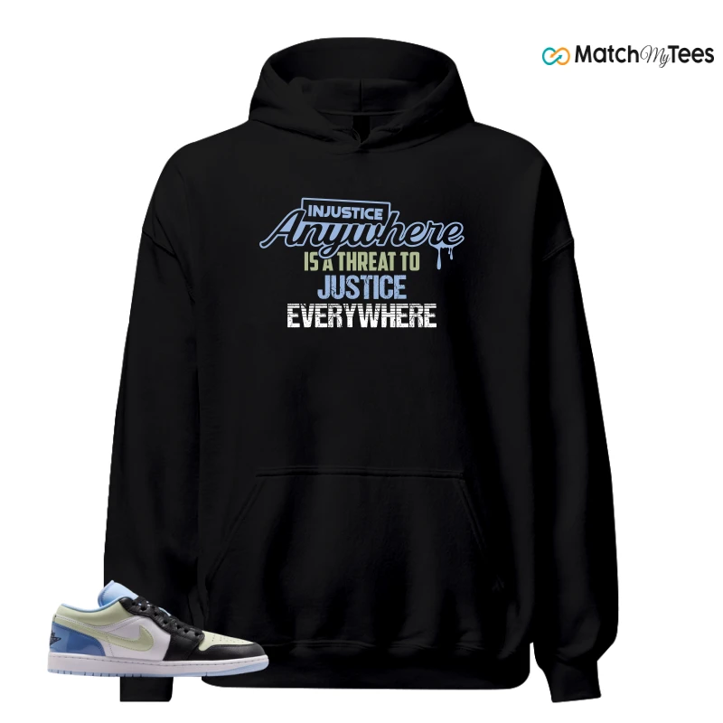 NIKE AIR JORDAN 1 LOW MISMATCHED PATENT SNEAKER Matching Tees hoodie