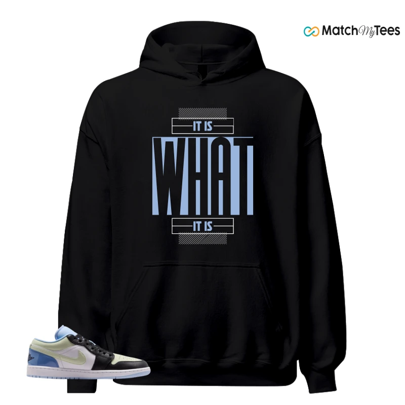 NIKE AIR JORDAN 1 LOW MISMATCHED PATENT SNEAKER Matching Tees hoodie