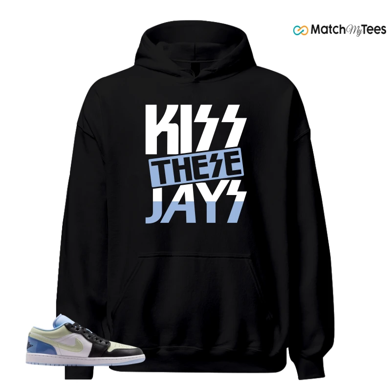 NIKE AIR JORDAN 1 LOW MISMATCHED PATENT SNEAKER Matching Tees hoodie