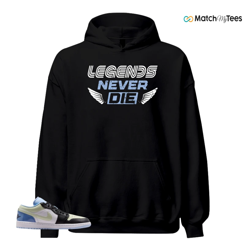 NIKE AIR JORDAN 1 LOW MISMATCHED PATENT SNEAKER Matching Tees hoodie