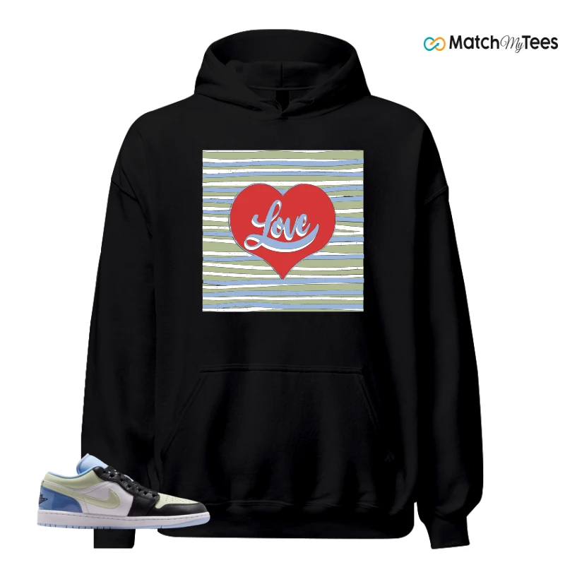 NIKE AIR JORDAN 1 LOW MISMATCHED PATENT SNEAKER Matching Tees hoodie