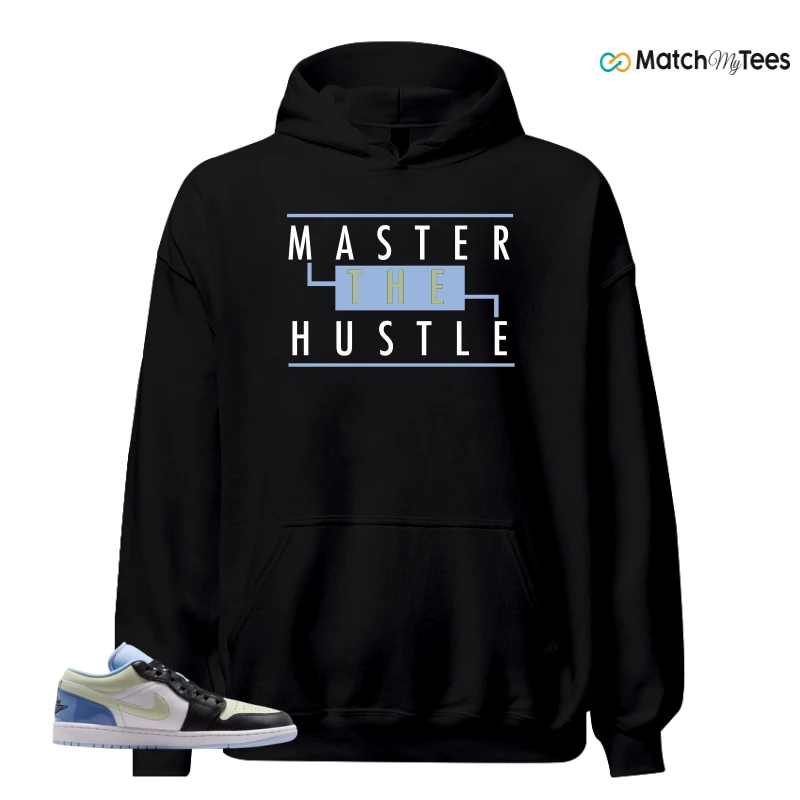 NIKE AIR JORDAN 1 LOW MISMATCHED PATENT SNEAKER Matching Tees hoodie