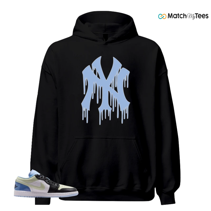 NIKE AIR JORDAN 1 LOW MISMATCHED PATENT SNEAKER Matching Tees hoodie