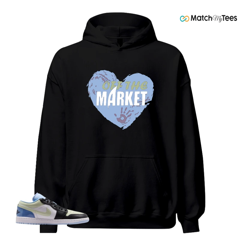 NIKE AIR JORDAN 1 LOW MISMATCHED PATENT SNEAKER Matching Tees hoodie