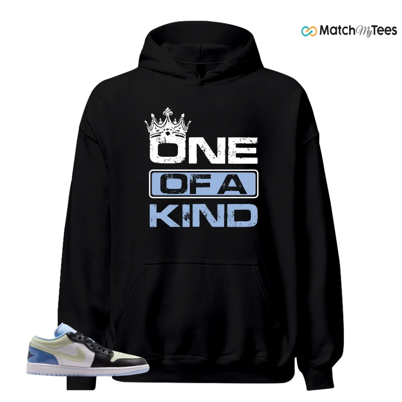 NIKE AIR JORDAN 1 LOW MISMATCHED PATENT SNEAKER Matching Tees hoodie