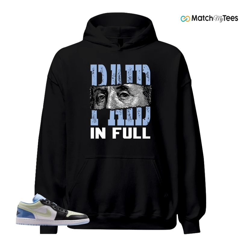 NIKE AIR JORDAN 1 LOW MISMATCHED PATENT SNEAKER Matching Tees hoodie