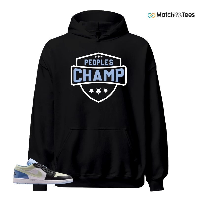 NIKE AIR JORDAN 1 LOW MISMATCHED PATENT SNEAKER Matching Tees hoodie