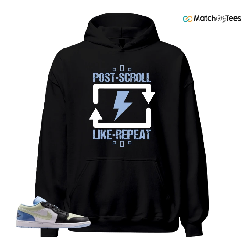 NIKE AIR JORDAN 1 LOW MISMATCHED PATENT SNEAKER Matching Tees hoodie