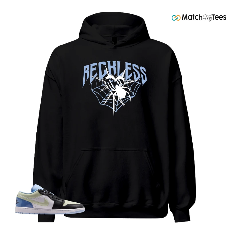NIKE AIR JORDAN 1 LOW MISMATCHED PATENT SNEAKER Matching Tees hoodie