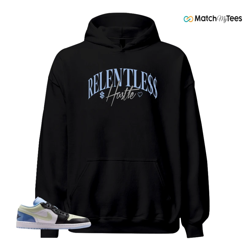 NIKE AIR JORDAN 1 LOW MISMATCHED PATENT SNEAKER Matching Tees hoodie