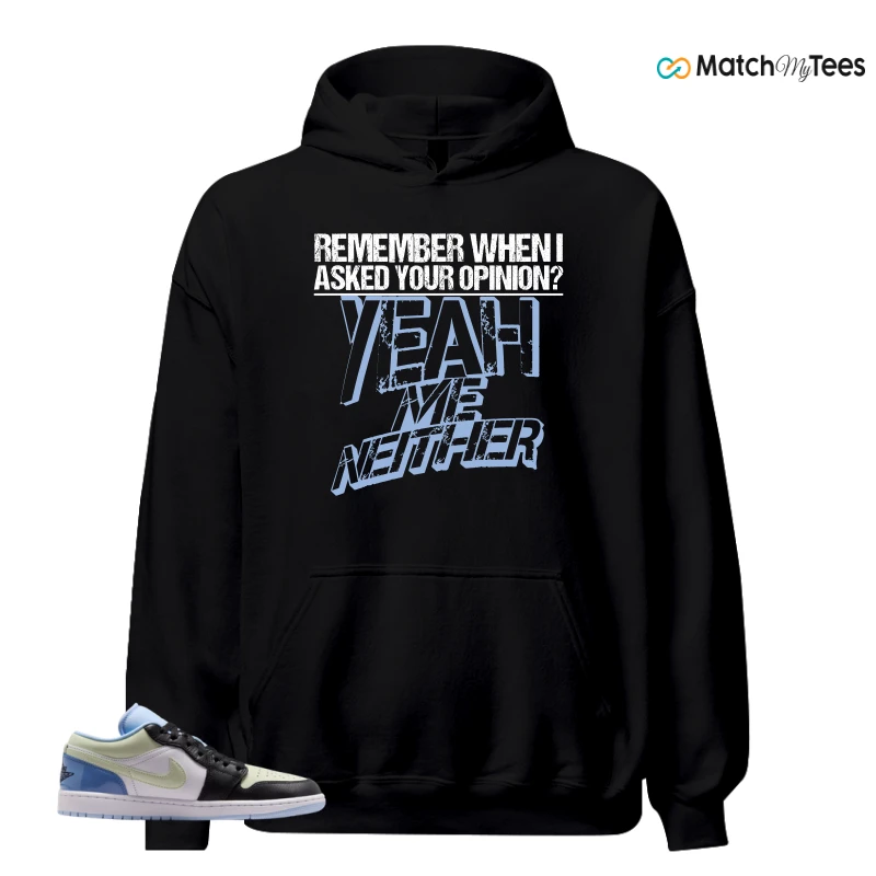 NIKE AIR JORDAN 1 LOW MISMATCHED PATENT SNEAKER Matching Tees hoodie