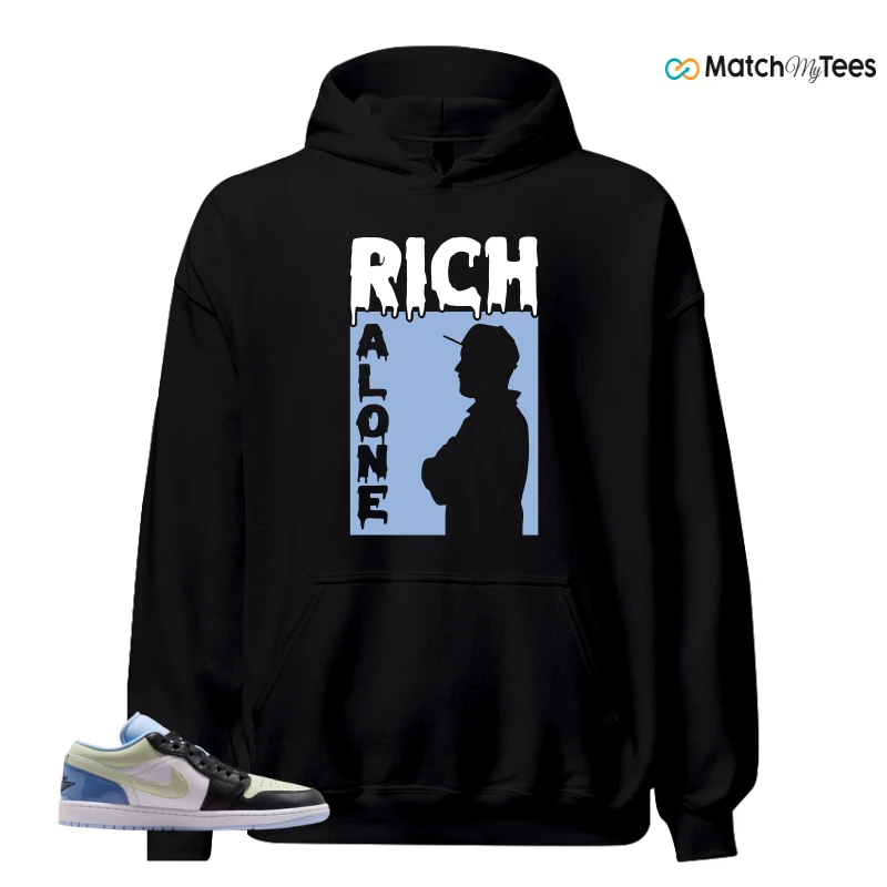NIKE AIR JORDAN 1 LOW MISMATCHED PATENT SNEAKER Matching Tees hoodie