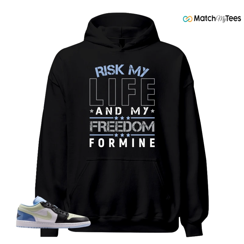NIKE AIR JORDAN 1 LOW MISMATCHED PATENT SNEAKER Matching Tees hoodie