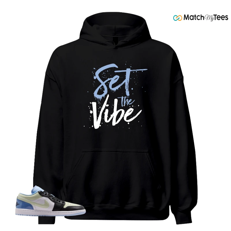 NIKE AIR JORDAN 1 LOW MISMATCHED PATENT SNEAKER Matching Tees hoodie