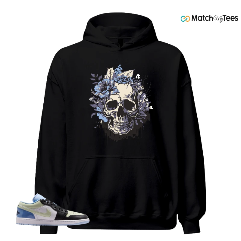 NIKE AIR JORDAN 1 LOW MISMATCHED PATENT SNEAKER Matching Tees hoodie