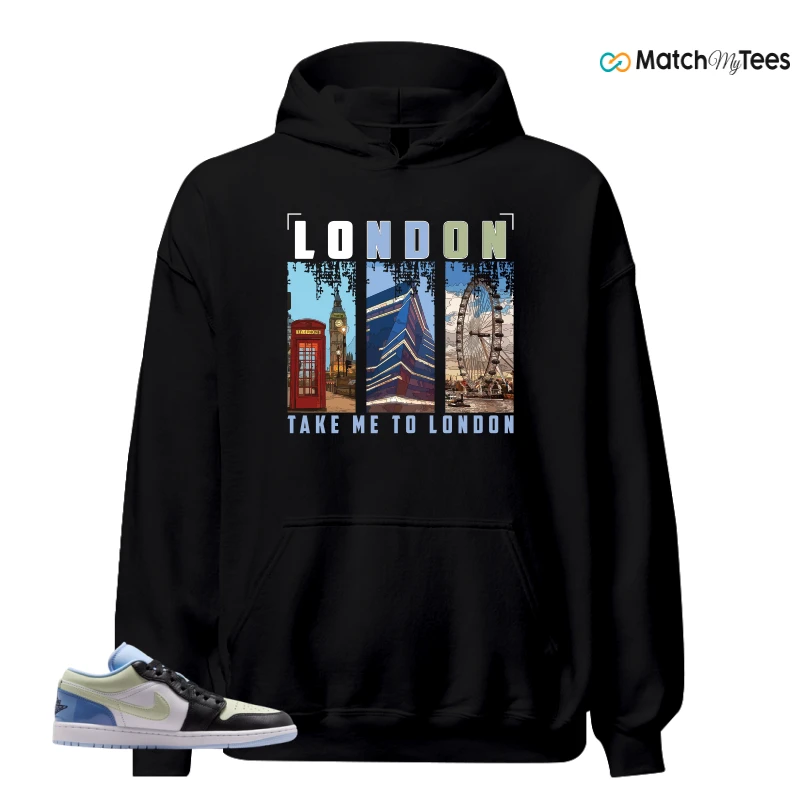 NIKE AIR JORDAN 1 LOW MISMATCHED PATENT SNEAKER Matching Tees hoodie