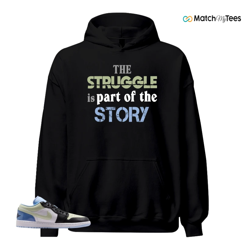 NIKE AIR JORDAN 1 LOW MISMATCHED PATENT SNEAKER Matching Tees hoodie