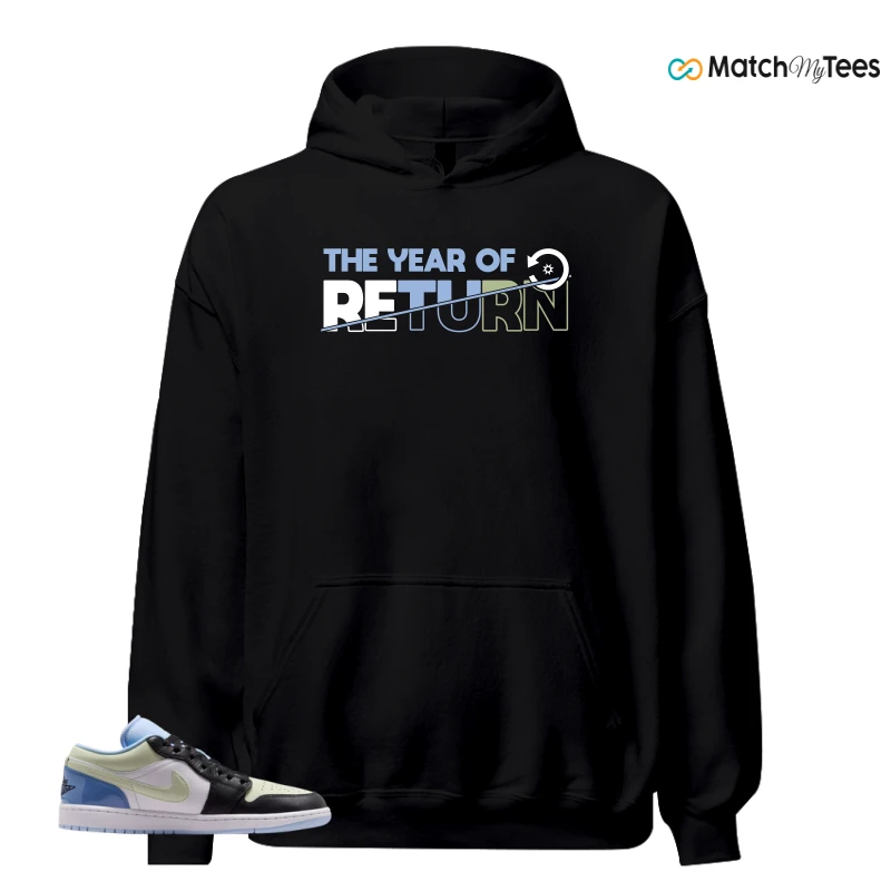 NIKE AIR JORDAN 1 LOW MISMATCHED PATENT SNEAKER Matching Tees hoodie