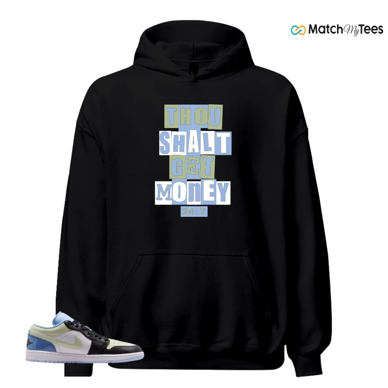 NIKE AIR JORDAN 1 LOW MISMATCHED PATENT SNEAKER Matching Tees hoodie