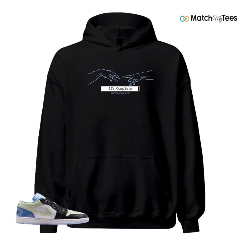 NIKE AIR JORDAN 1 LOW MISMATCHED PATENT SNEAKER Matching Tees hoodie