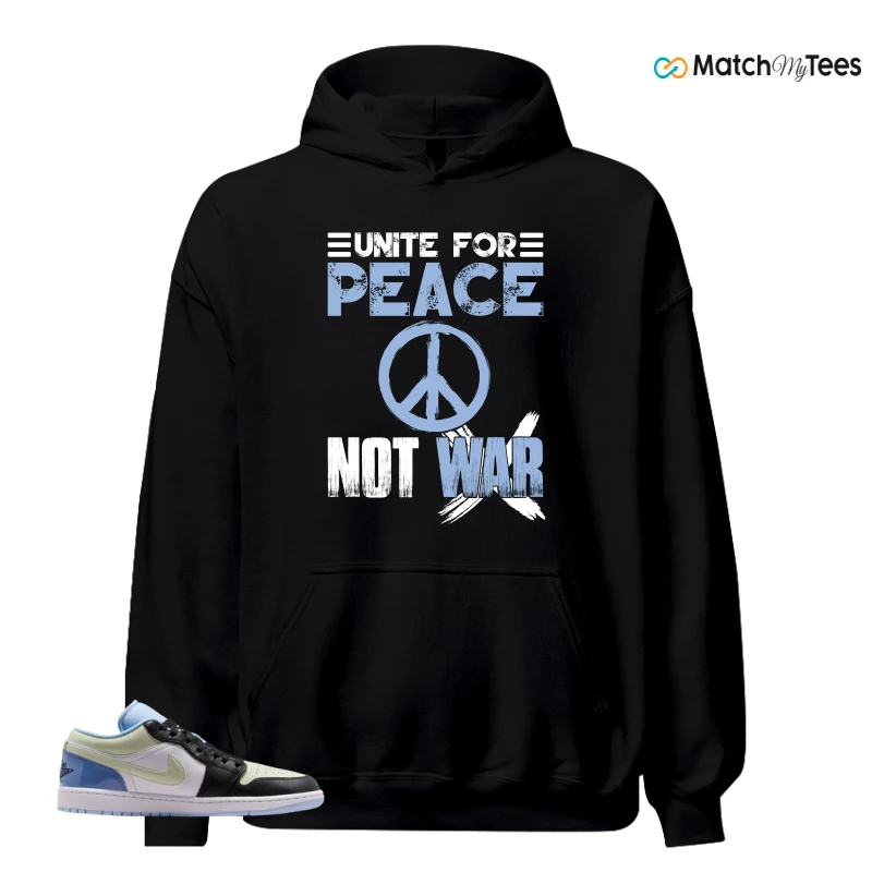 NIKE AIR JORDAN 1 LOW MISMATCHED PATENT SNEAKER Matching Tees hoodie