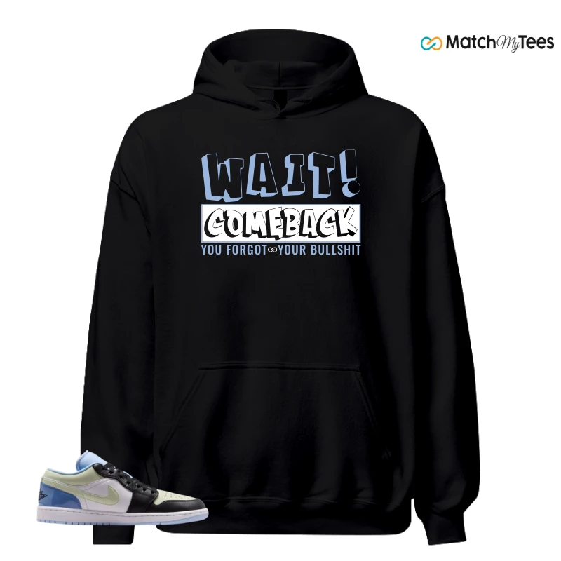 NIKE AIR JORDAN 1 LOW MISMATCHED PATENT SNEAKER Matching Tees hoodie