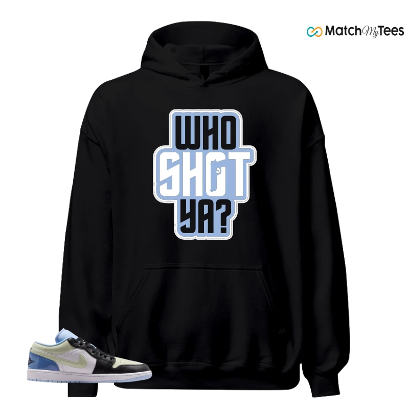 NIKE AIR JORDAN 1 LOW MISMATCHED PATENT SNEAKER Matching Tees hoodie