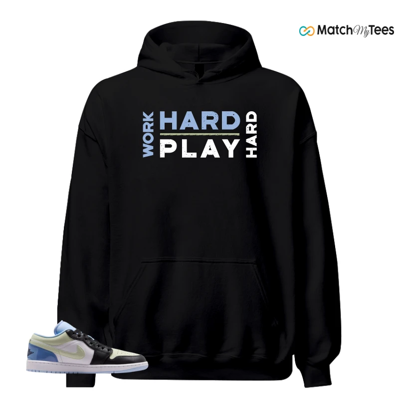 NIKE AIR JORDAN 1 LOW MISMATCHED PATENT SNEAKER Matching Tees hoodie