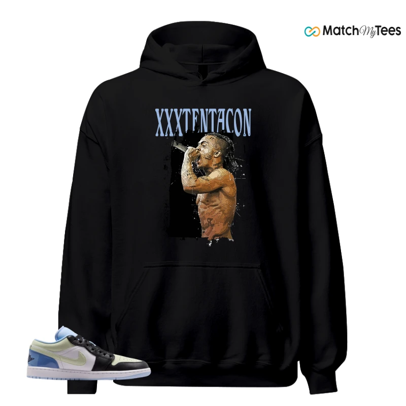 NIKE AIR JORDAN 1 LOW MISMATCHED PATENT SNEAKER Matching Tees hoodie
