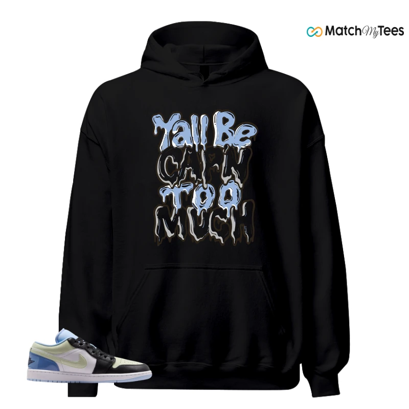 NIKE AIR JORDAN 1 LOW MISMATCHED PATENT SNEAKER Matching Tees hoodie