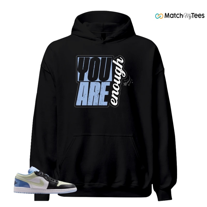 NIKE AIR JORDAN 1 LOW MISMATCHED PATENT SNEAKER Matching Tees hoodie