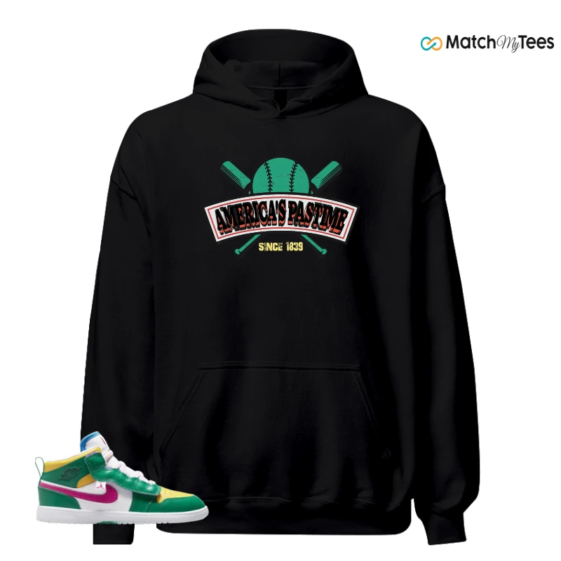 NIKE AIR JORDAN 1 MID ALT MALACHITE WHITE UNIVERSITY GOLD ACTIVE PINK (PS) SNEAKER Matching Tees hoodie