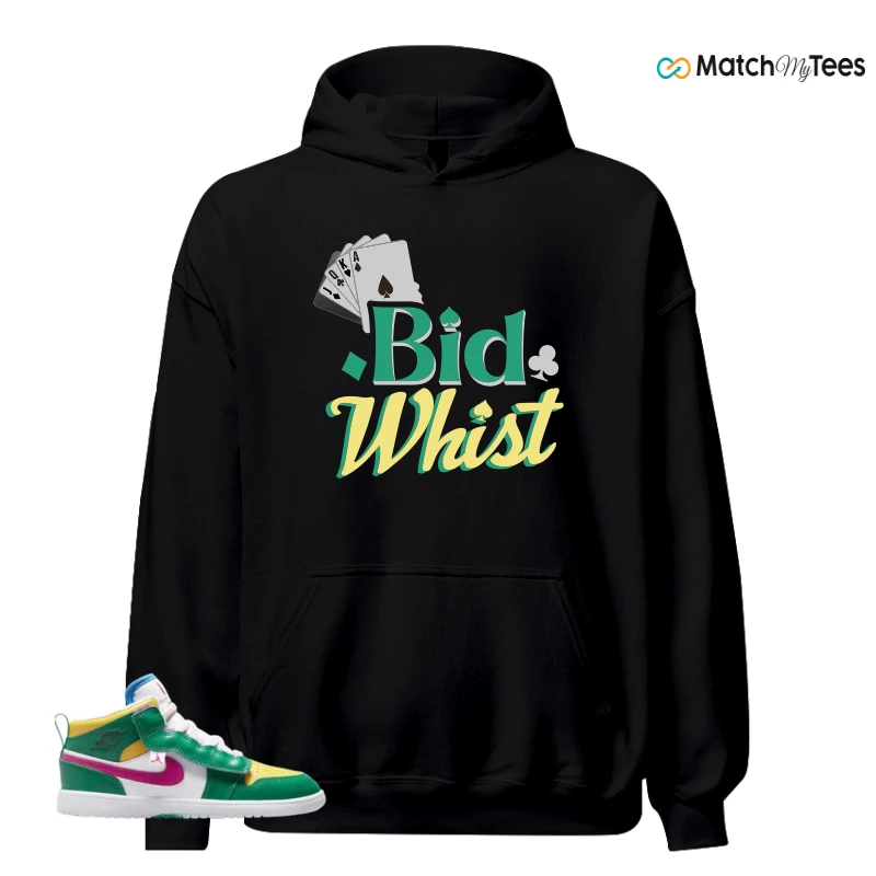 NIKE AIR JORDAN 1 MID ALT MALACHITE WHITE UNIVERSITY GOLD ACTIVE PINK (PS) SNEAKER Matching Tees hoodie