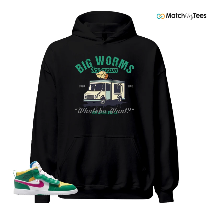 NIKE AIR JORDAN 1 MID ALT MALACHITE WHITE UNIVERSITY GOLD ACTIVE PINK (PS) SNEAKER Matching Tees hoodie