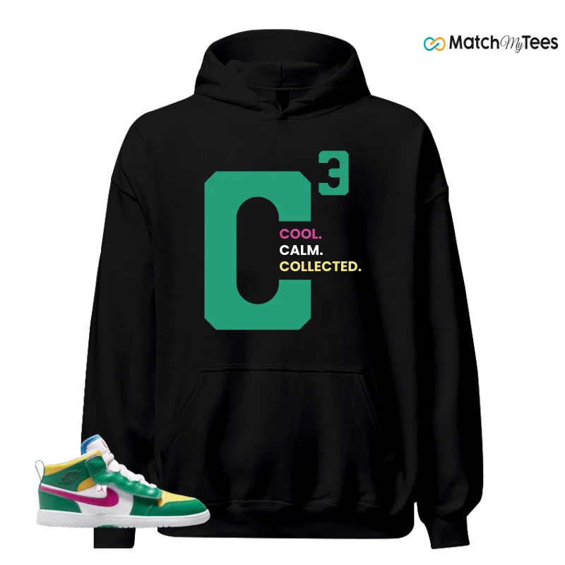 NIKE AIR JORDAN 1 MID ALT MALACHITE WHITE UNIVERSITY GOLD ACTIVE PINK (PS) SNEAKER Matching Tees hoodie