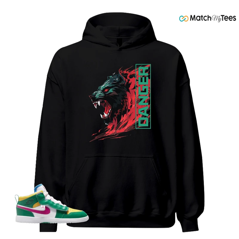NIKE AIR JORDAN 1 MID ALT MALACHITE WHITE UNIVERSITY GOLD ACTIVE PINK (PS) SNEAKER Matching Tees hoodie