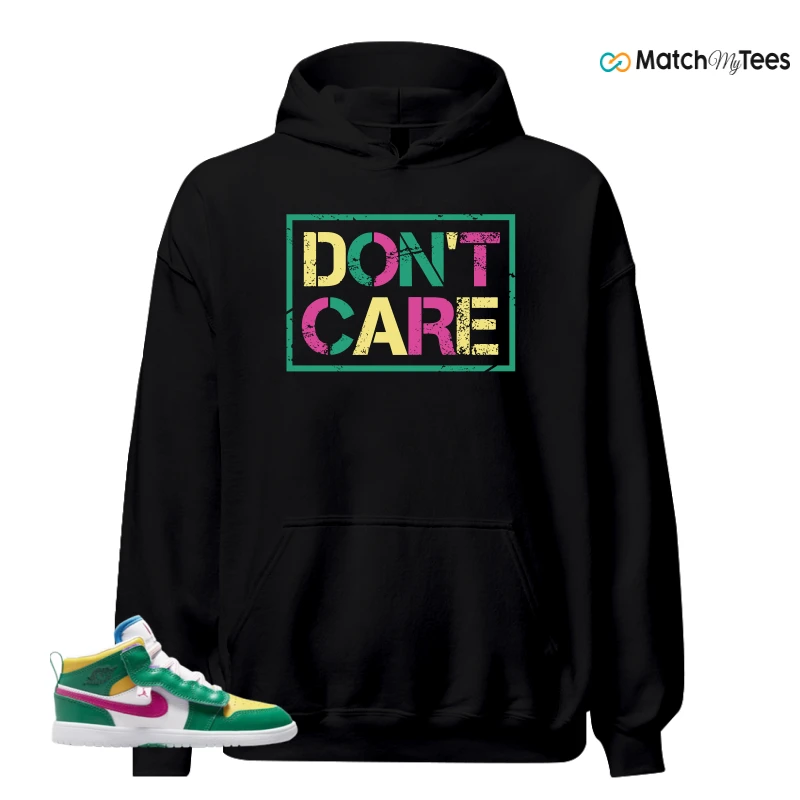 NIKE AIR JORDAN 1 MID ALT MALACHITE WHITE UNIVERSITY GOLD ACTIVE PINK (PS) SNEAKER Matching Tees hoodie