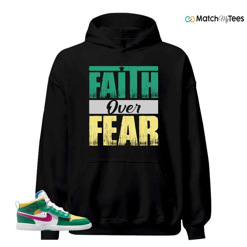 NIKE AIR JORDAN 1 MID ALT MALACHITE WHITE UNIVERSITY GOLD ACTIVE PINK (PS) SNEAKER Matching Tees hoodie