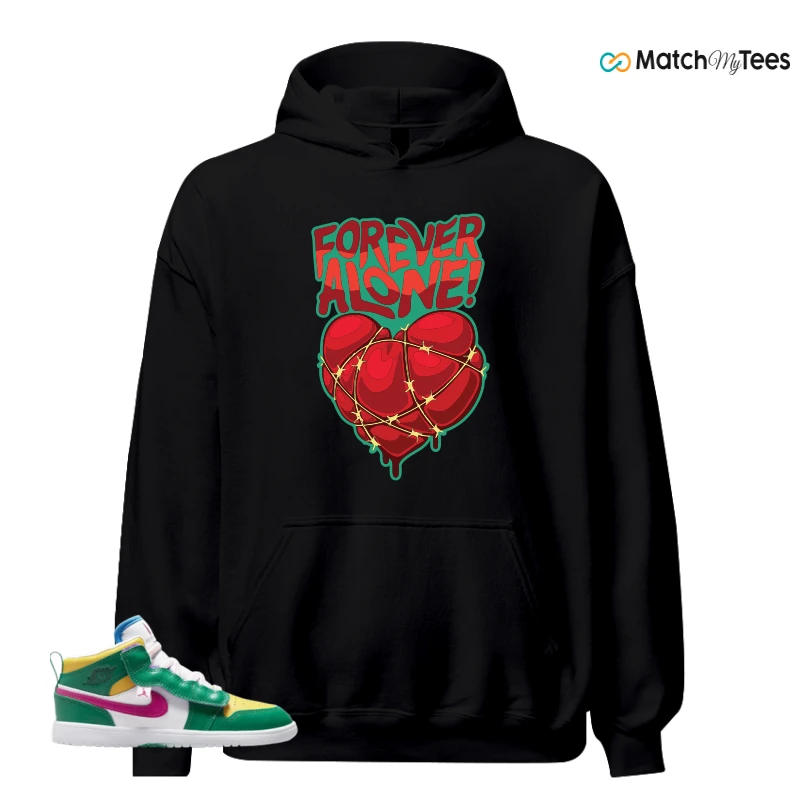 NIKE AIR JORDAN 1 MID ALT MALACHITE WHITE UNIVERSITY GOLD ACTIVE PINK (PS) SNEAKER Matching Tees hoodie