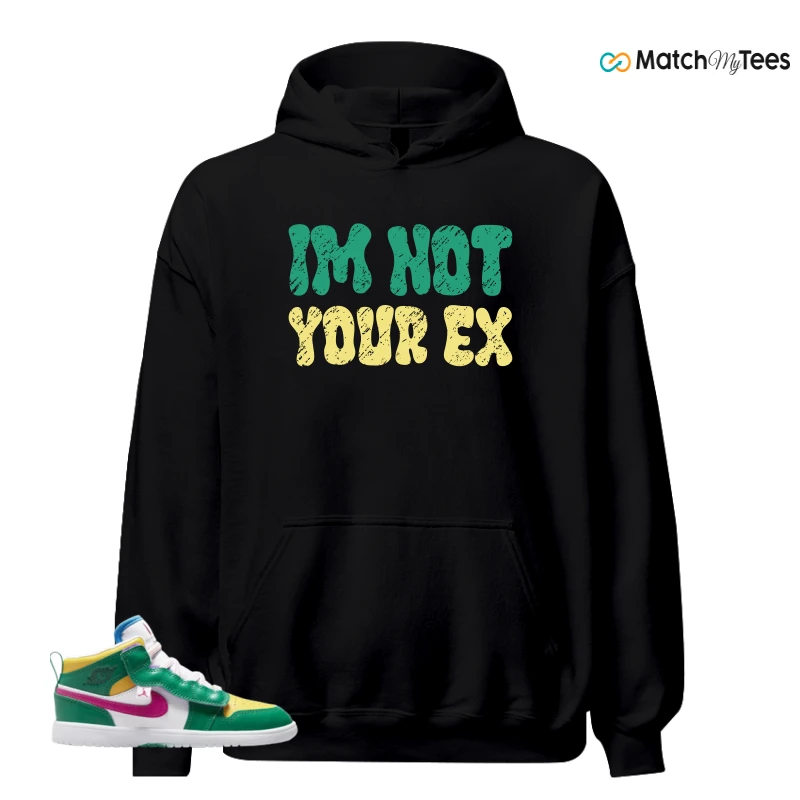 NIKE AIR JORDAN 1 MID ALT MALACHITE WHITE UNIVERSITY GOLD ACTIVE PINK (PS) SNEAKER Matching Tees hoodie
