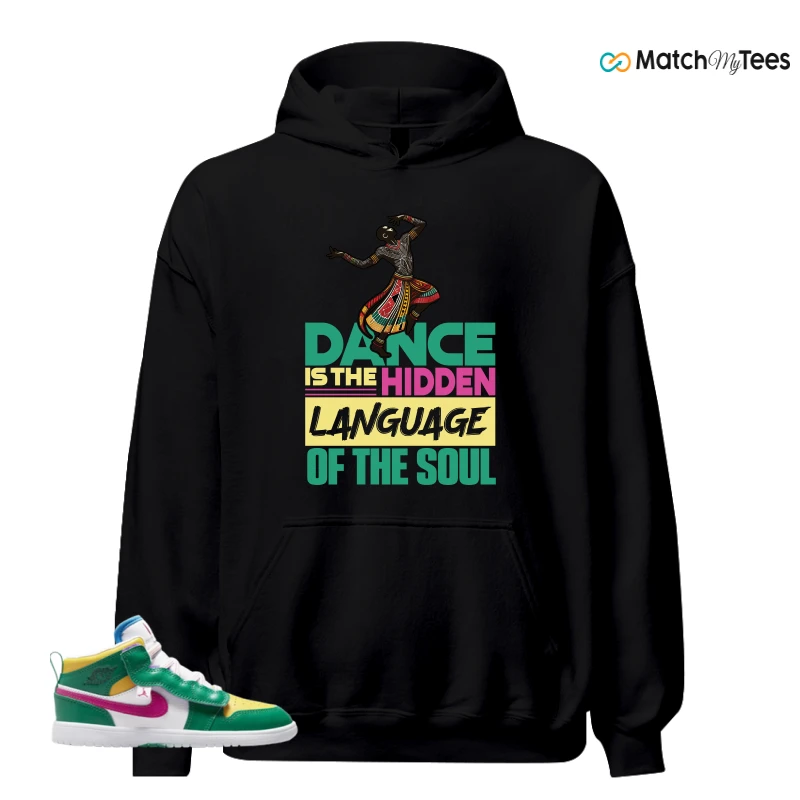 NIKE AIR JORDAN 1 MID ALT MALACHITE WHITE UNIVERSITY GOLD ACTIVE PINK (PS) SNEAKER Matching Tees hoodie