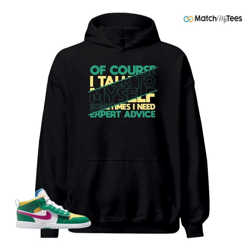 NIKE AIR JORDAN 1 MID ALT MALACHITE WHITE UNIVERSITY GOLD ACTIVE PINK (PS) SNEAKER Matching Tees hoodie