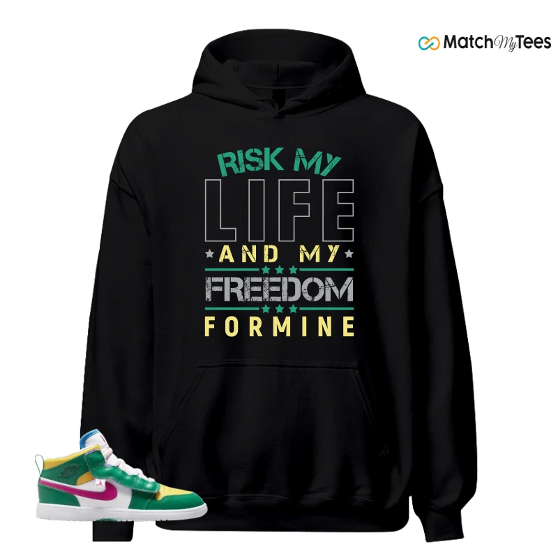 NIKE AIR JORDAN 1 MID ALT MALACHITE WHITE UNIVERSITY GOLD ACTIVE PINK (PS) SNEAKER Matching Tees hoodie