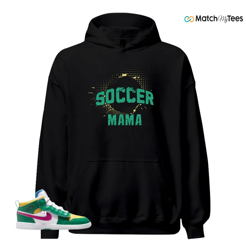 NIKE AIR JORDAN 1 MID ALT MALACHITE WHITE UNIVERSITY GOLD ACTIVE PINK (PS) SNEAKER Matching Tees hoodie