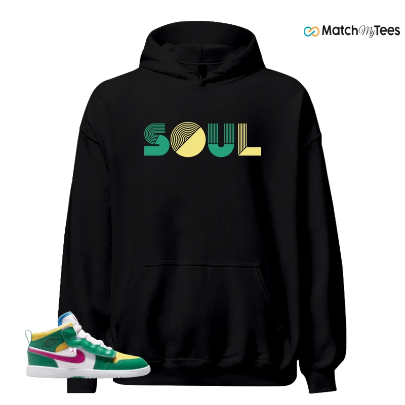 NIKE AIR JORDAN 1 MID ALT MALACHITE WHITE UNIVERSITY GOLD ACTIVE PINK (PS) SNEAKER Matching Tees hoodie