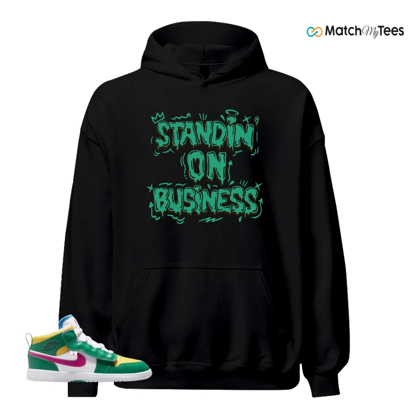 NIKE AIR JORDAN 1 MID ALT MALACHITE WHITE UNIVERSITY GOLD ACTIVE PINK (PS) SNEAKER Matching Tees hoodie