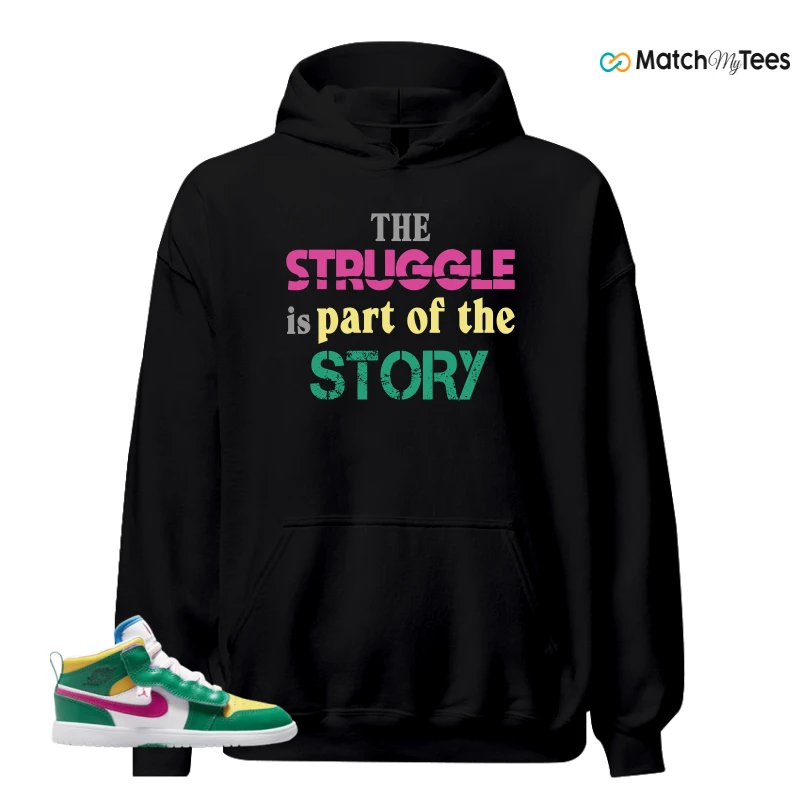 NIKE AIR JORDAN 1 MID ALT MALACHITE WHITE UNIVERSITY GOLD ACTIVE PINK (PS) SNEAKER Matching Tees hoodie